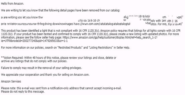 亞馬遜燈具賣家被要求提交的16 CFR 1120.3(c)證明，究竟是個什么鬼？