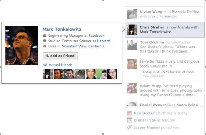 Facebook欲轉型，取消Ticker這一功能